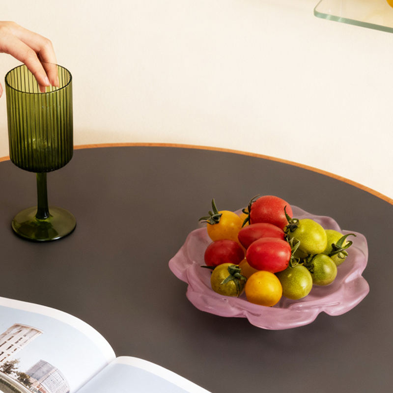 Vaso de vidro de cristal para decoração de casa com processo de fundição por cera perdida “Vaso de rosa”