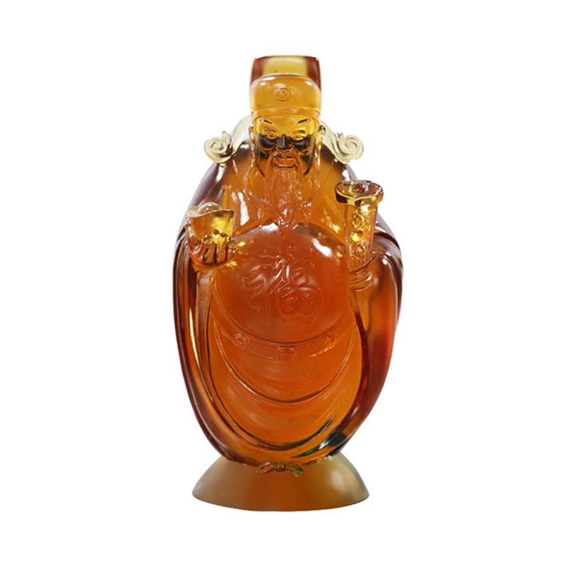 Ornamentos de vidro do Deus da Riqueza