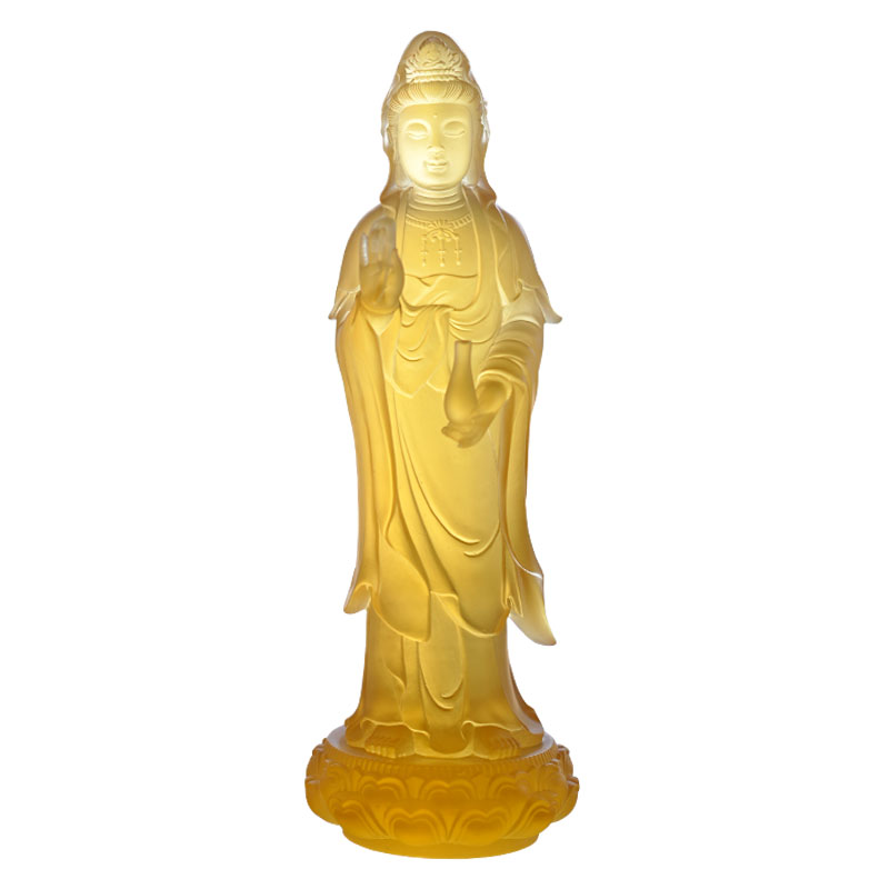 Estátua de vidro do Bodhisattva Guanyin