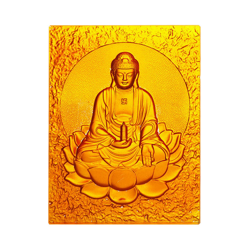 Tijolo de cristal dourado de Buda da medicina oriental