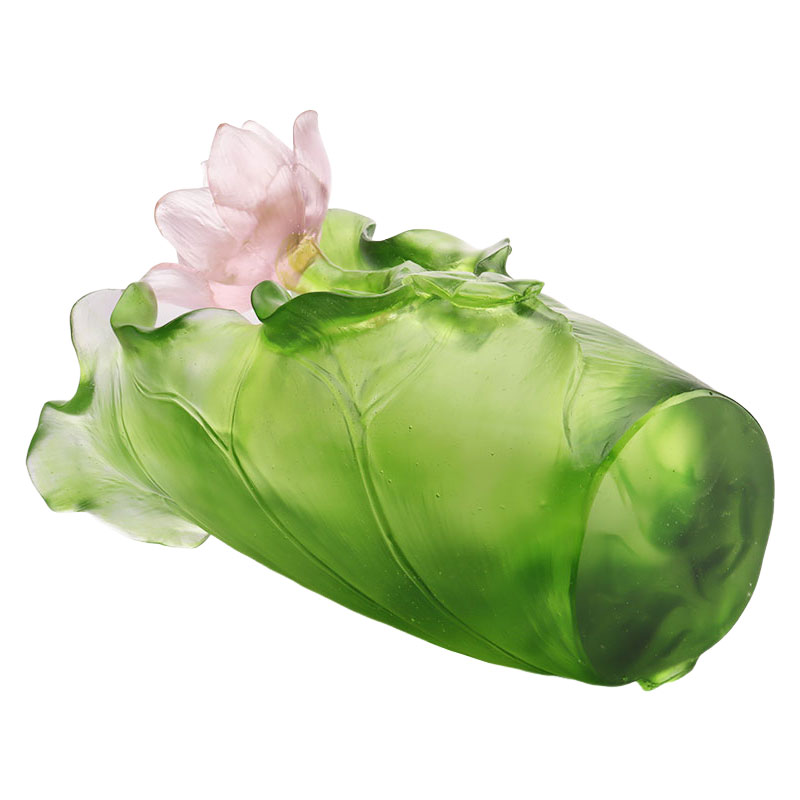 Conjunto de vasos de cristal para decoração de corredor da série Lotus