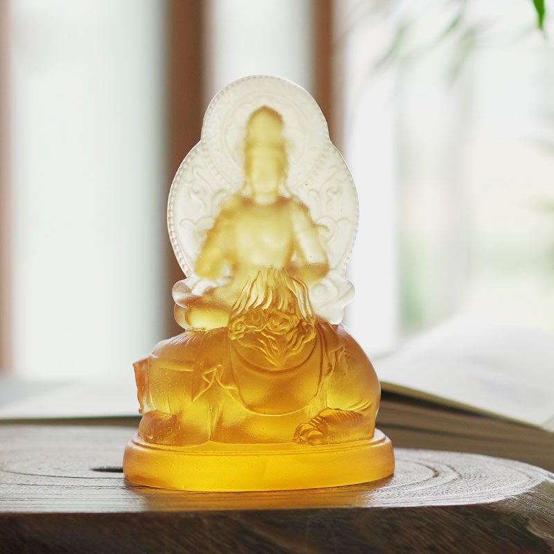 Estátua de vidro do Bodhisattva Samantabhadra