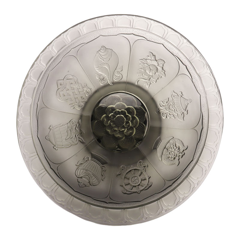 Fruteira com esmalte cinza