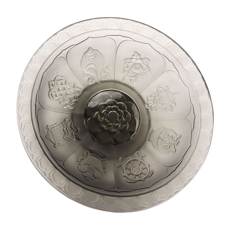 Fruteira com esmalte cinza