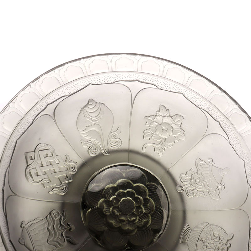 Fruteira com esmalte cinza