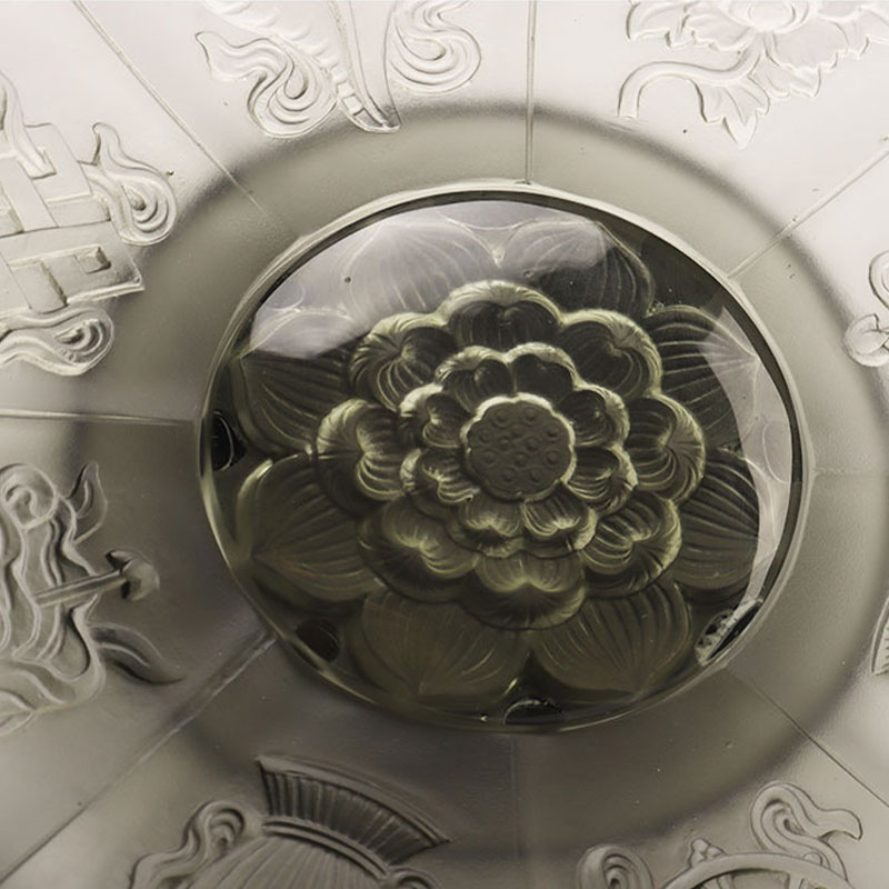 Fruteira com esmalte cinza