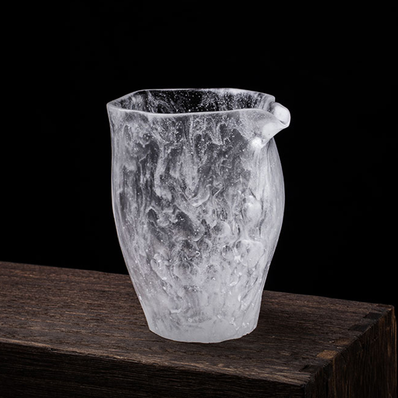 Conjunto de xícaras de chá transparentes com tampa