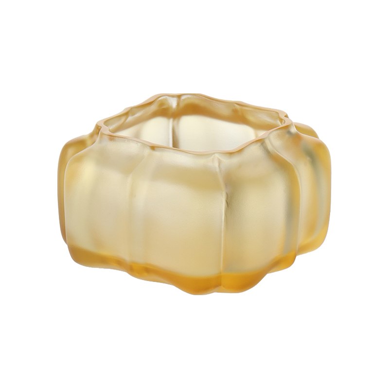 Pote de água em formato de abóbora de cristal roxo